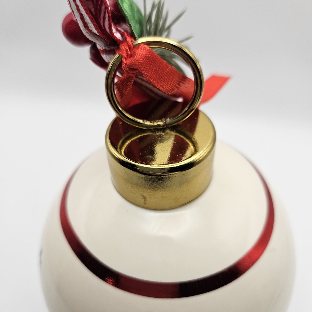 Disney Mickey & Minnie Mouse Santa's Little Helpers Ceramic Holiday Ornament - Picture 8 of 8